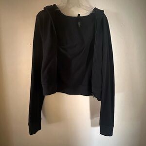 Skims outdoor basics black hoodie